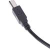 USB 2.0 Тип B Мужской и Тип B Женский Удлинительный кабель принтера с креплением на панели