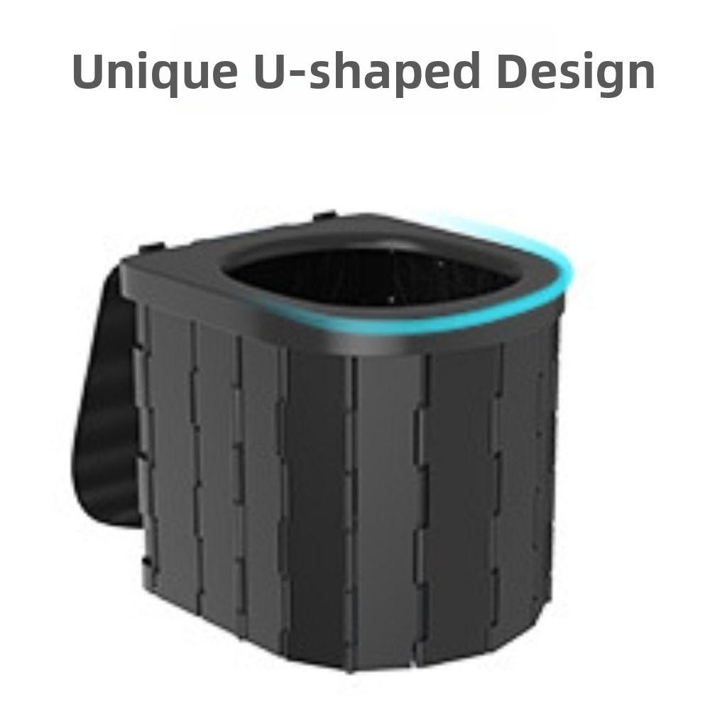 One-piece Design Folding Toilet Use Garbage Bags Camping Toilet Portable Toilet Car Trip