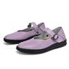 Large Size Women's Shoes Classic Versatile Round Head Mary Jane Single Shoes British Style Soft Sole Lightweight Sole Small Leather Shoes Women