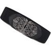Korean Court Vintage Engraving Wide Belt Women's All-Match Elastic Waist Seal Wide