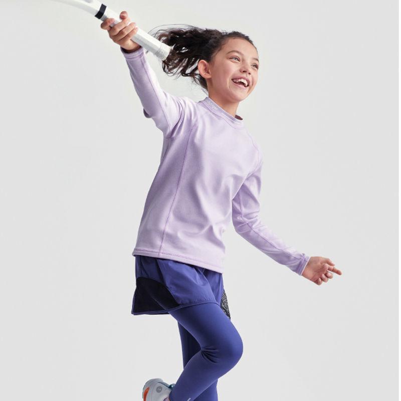 Детский топ с длинным рукавом для йоги и фитнеса, быстросохнущий