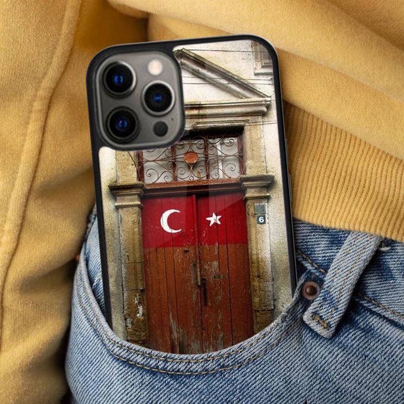 Турция Турция Ататюрк Флаг Баннер Мягкий Чехол для Телефона для iPhone 17 Air 16e Pro max 15 Pro 13 14 Plus 11 12 MagSafe Магнитный Coque