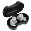 Silicone Waterproof DustProof Spiral Earplug for Children and Adults Swimming Accessory(Greyish White )