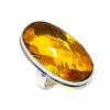 Citrine Gemstone 925 Sterling Silver Jewelry Ring Size 8
