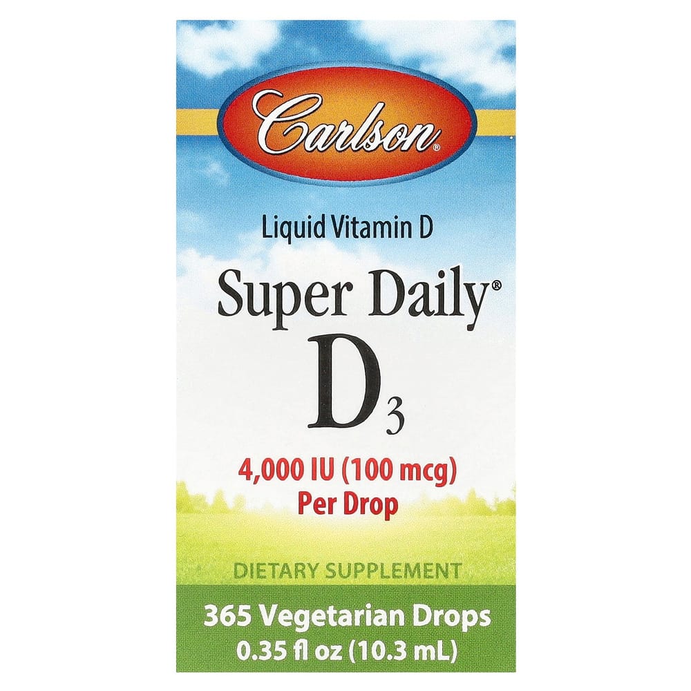 Carlson Labs Super Daily D3 100mcg (4000IU) 10.3ml (0.35 fl oz)