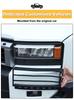 Carbon Steel Car Front Headlight Lamp Guard Cover Protector For Toyota Land Cruiser 250 Prado J250 LC250 2024-2026 Accessories
