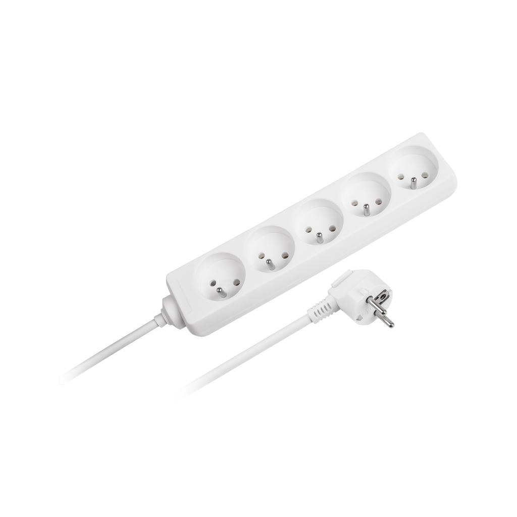 Rebel 5m 5-socket power strip extension cord