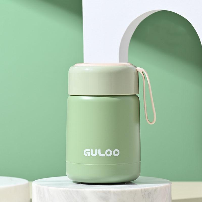 Мини-термос на 300 мл, портативная изолированная бутылка, двойной контейнер для пищевых продуктов из нержавеющей стали, стакан