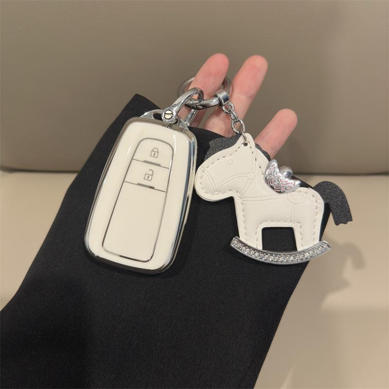 Fashion TPU Car Key Case Full Cover Shell For Toyota CHR C-HR RAV4 Prius W30 W50 Camry Corolla Land Cruiser Prado