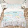 3pcs Sanrio Cinnamoroll Rainbow & Balloon Pattern Printed Quilt Set - Includes 1 Quilt Cover and 2 Pillowcases, Machine Washable - Suitable for A