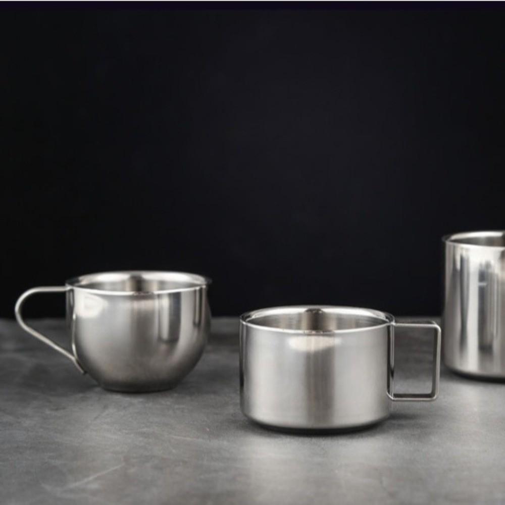 Stainless Steel Tea Cup Double Wall Espresso Cup Portable Coffee Cup Set  Gift Idea