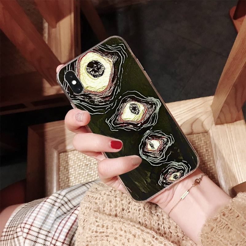 Чехол для телефона в стиле японского хоррор-манга для IPhone 18 11 12 13 pro XS MAX 8 7 6 6S Plus X 5S SE 2020 XR