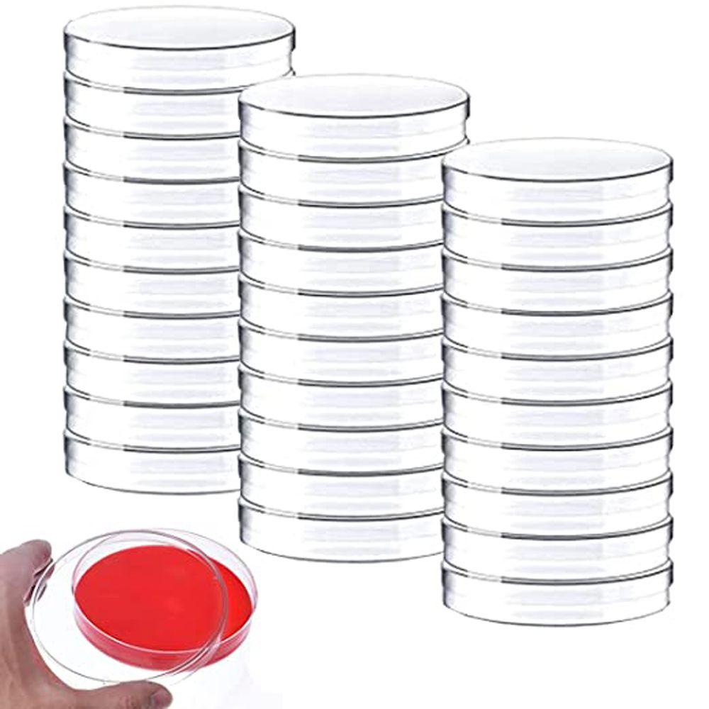 55x15mm 90x15mm Clear Petri Dish Sterile Petri Dishes Petri Dishes Bacteria Culture Dish