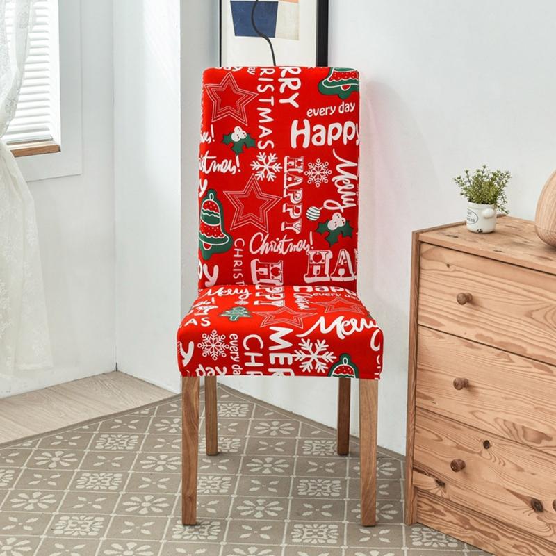 Рождественская Мультяшная Накидка на Стул Многоразовая Защитная Накидка Принадлежности Подарок на Новый Год Детский Праздник Декор для Фона