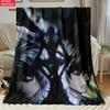 Anime Yagami with Chains Print thin Flannel Blanket for Living Room,Sofas Blankets,Lunch Break,blankets fluffy blanket