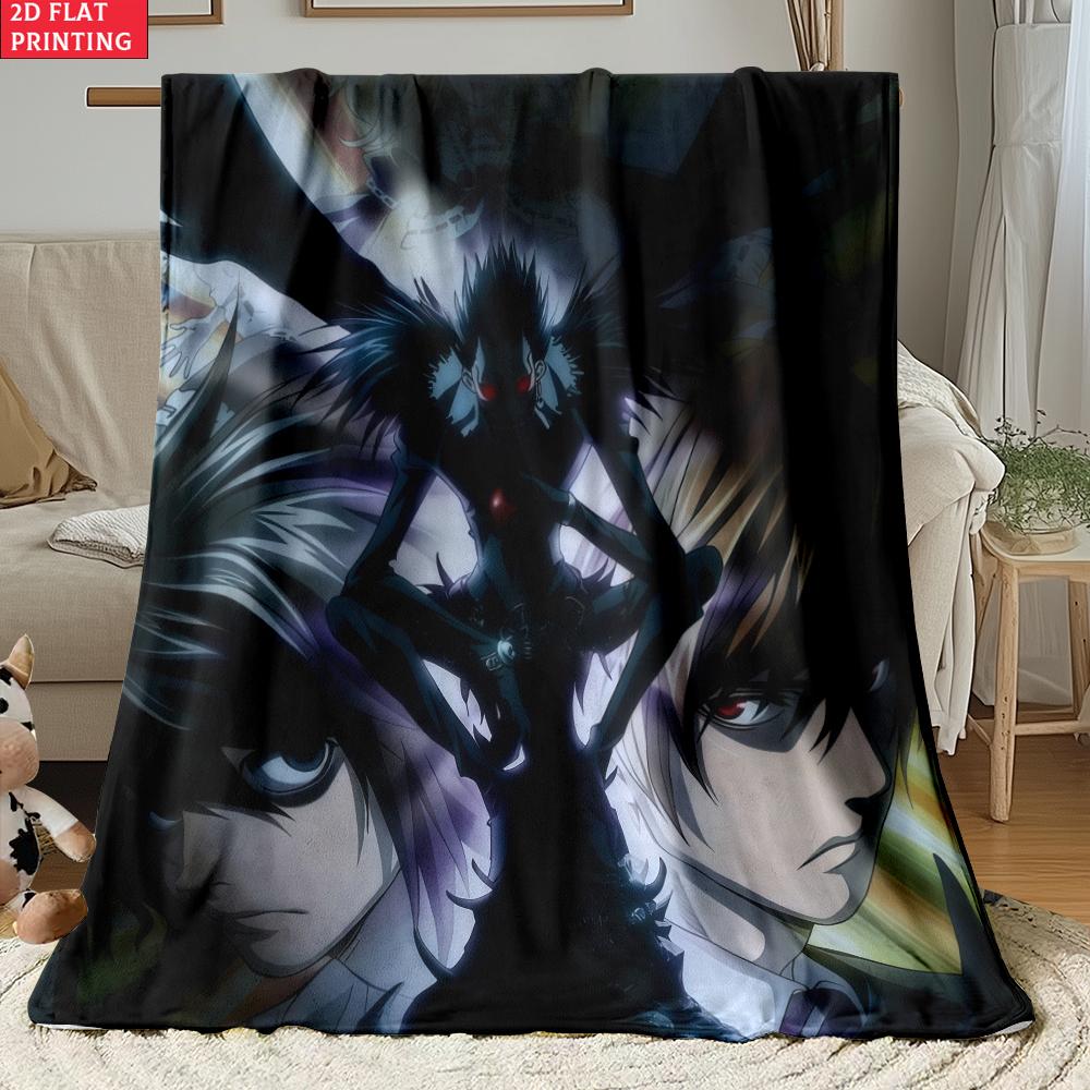 Anime Yagami with Chains Print thin Flannel Blanket for Living Room,Sofas Blankets,Lunch Break,blankets fluffy blanket