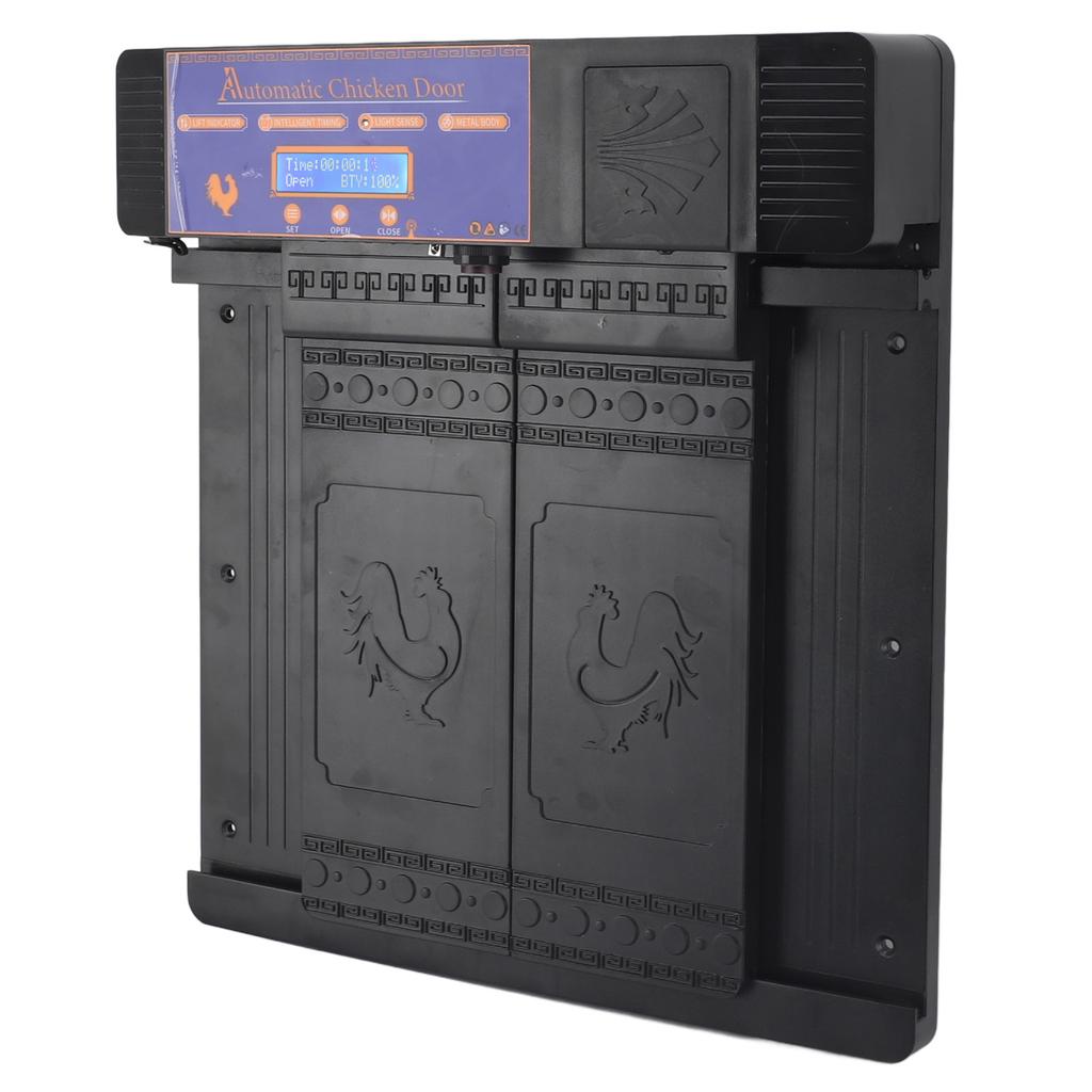 Автоматическая дверь для курятника на солнечных батареях Профессиональная инфракрасная защита от защемления Многорежимная автоматическая дверь для курятника