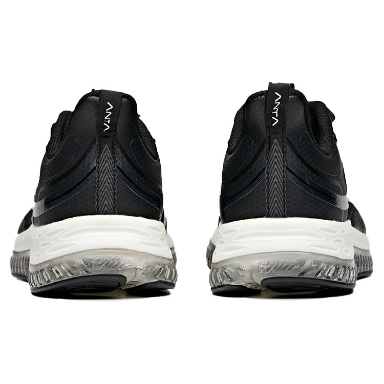 Anta Эластичные резиновые кроссовки с низким верхом женские кроссовки черные белые 122015501-1