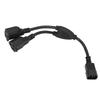 IEC320 C14 Male To 2xNema 5‑15R Female Power Cord 30cm Y Splitter Adapter for Laptop Speaker