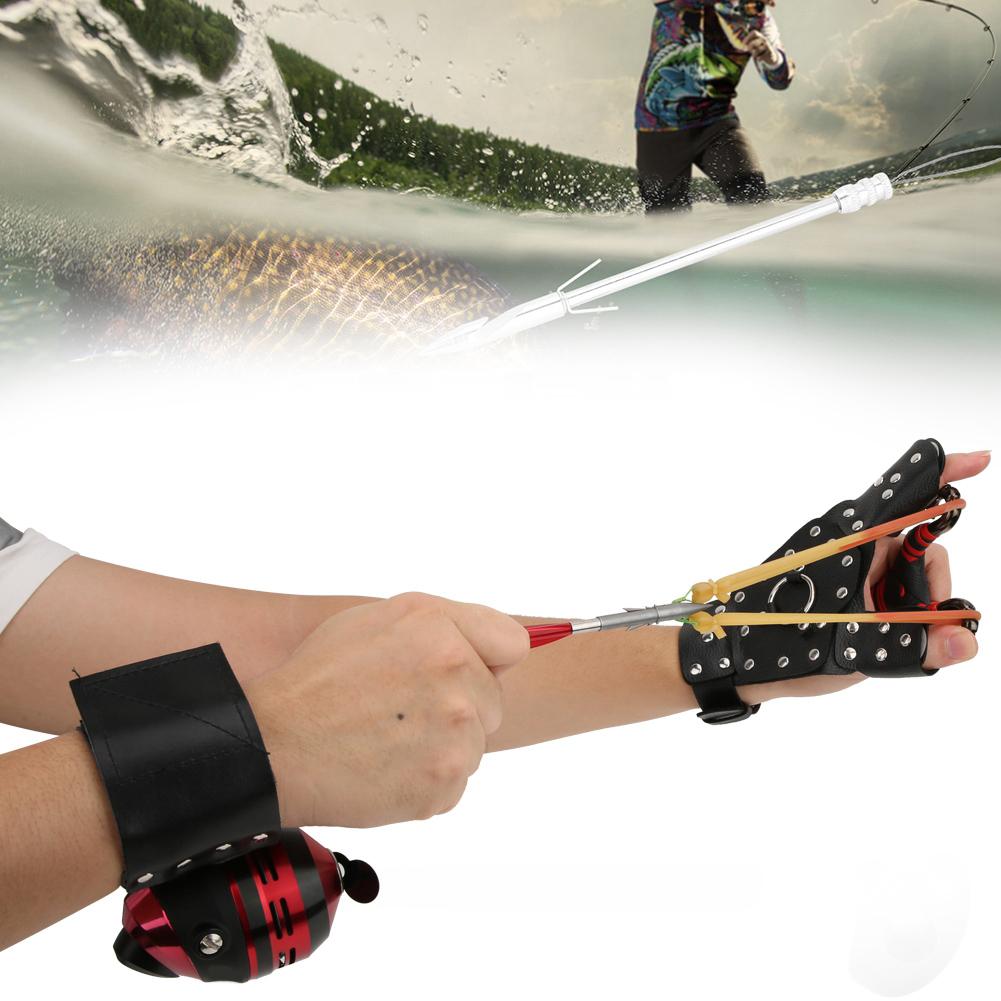 Outdoor Metal Bow Fishing Spincast Reel Kit Set Fish Hunting Shooting Accessory