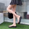Thick Sole Rhinestone Slippers Women's Wedge Sandals Outdoor 2024 Summer Shoes Fashion Platform High Heel Female Slides
