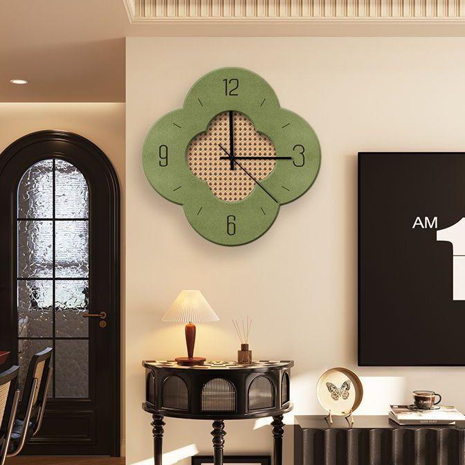 Настенные часы в стиле французского мид-сенчури, часы для гостиной, высококачественная ретро-декоративная картина, новые бесшумные часы, картина для ресторана