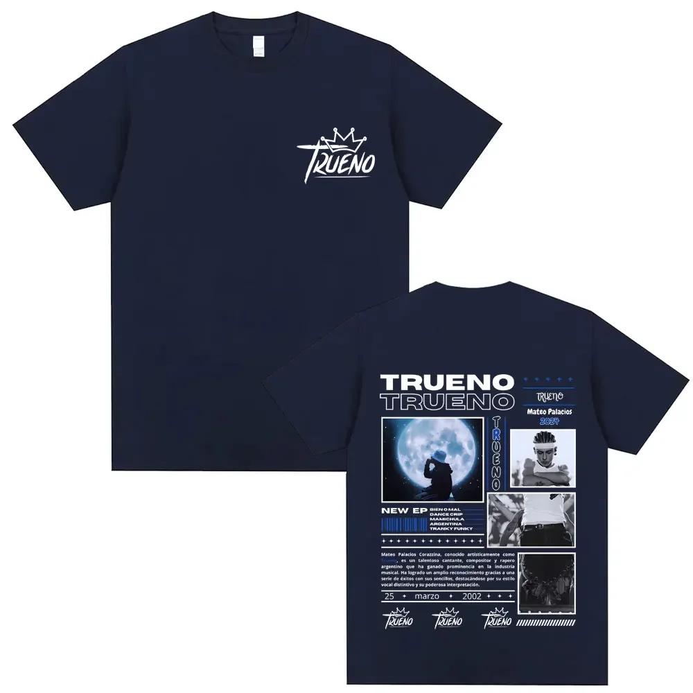 Men Women Casual Cotton Oversized Tshirt Unisex High Quality Tees Rapper Trueno Graphic T-shirt Male Hip Hop Fashion T Shirts