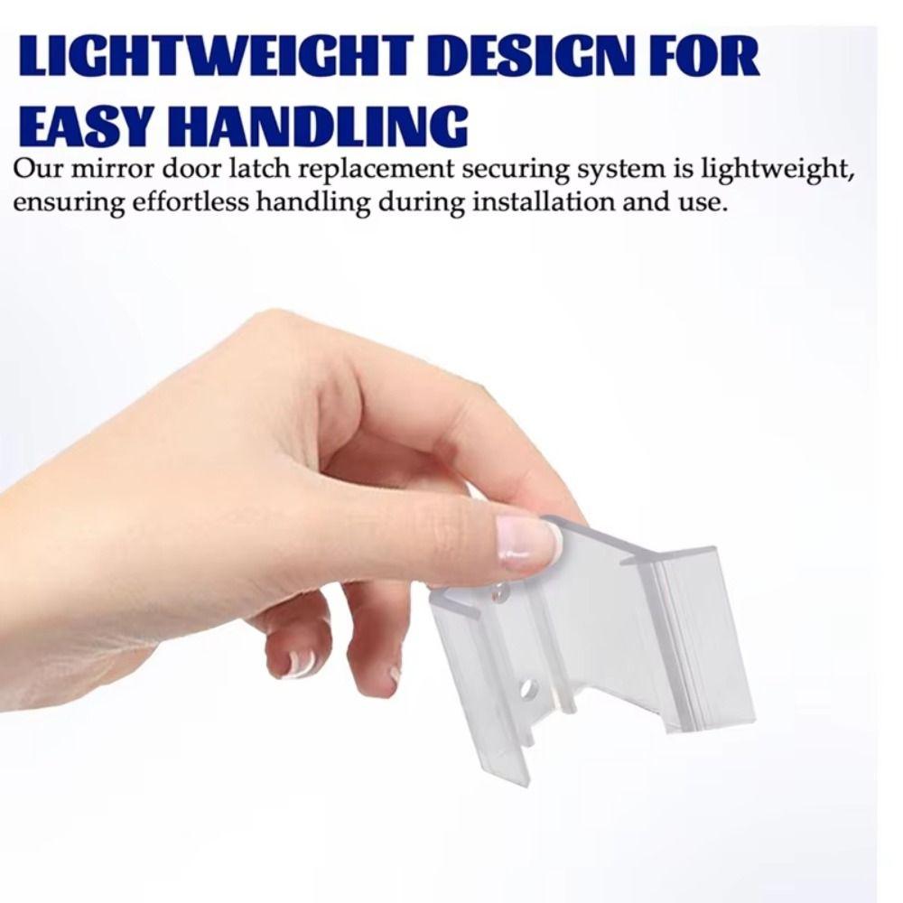 Reduce Noise RV Sliding Door Bolt Universal RV Accessories RV Transparent Handle  Outdoors