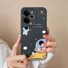 Милые чехлы для телефонов Spaceman для Oppo Realme C75x 14 14T 14X P3 Narzo 10 30 60 A5 Pro, гладкий жидкий силикон, высококачественный противоскользящий чехол для Oppo Covers