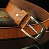 Pin Buckle Belt Clothing Accessories Men's Belt Retro Hollow Out Leather Fashion Leisure  Handmade