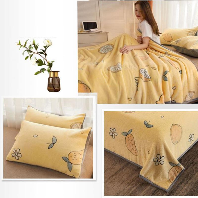 Зимние толстые двухслойные одеяла, теплое одеяло с ворсом для спальни, бархатное двухслойное одеяло, пододеяльник для общежития, одеяло