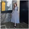 French Style Autumn Winter Women Midi Sweater Dress Half Collar Black Gray Apircot Coffee Knitting Dress Elegant Feminine Knitted Dress