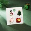 3 шт./компл. рождественские броши винтажные праздничные милые мультяшные геометрические невыцветающие декоративные броши с бумажной карточкой Санта-Клауса