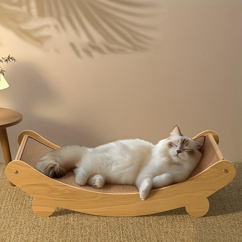 Sword Hemp Rope Cat Scratching Board, 2-in-1 Lounge Chair & Play Pad, Durable Scratch-Resistant Sofa for Cats