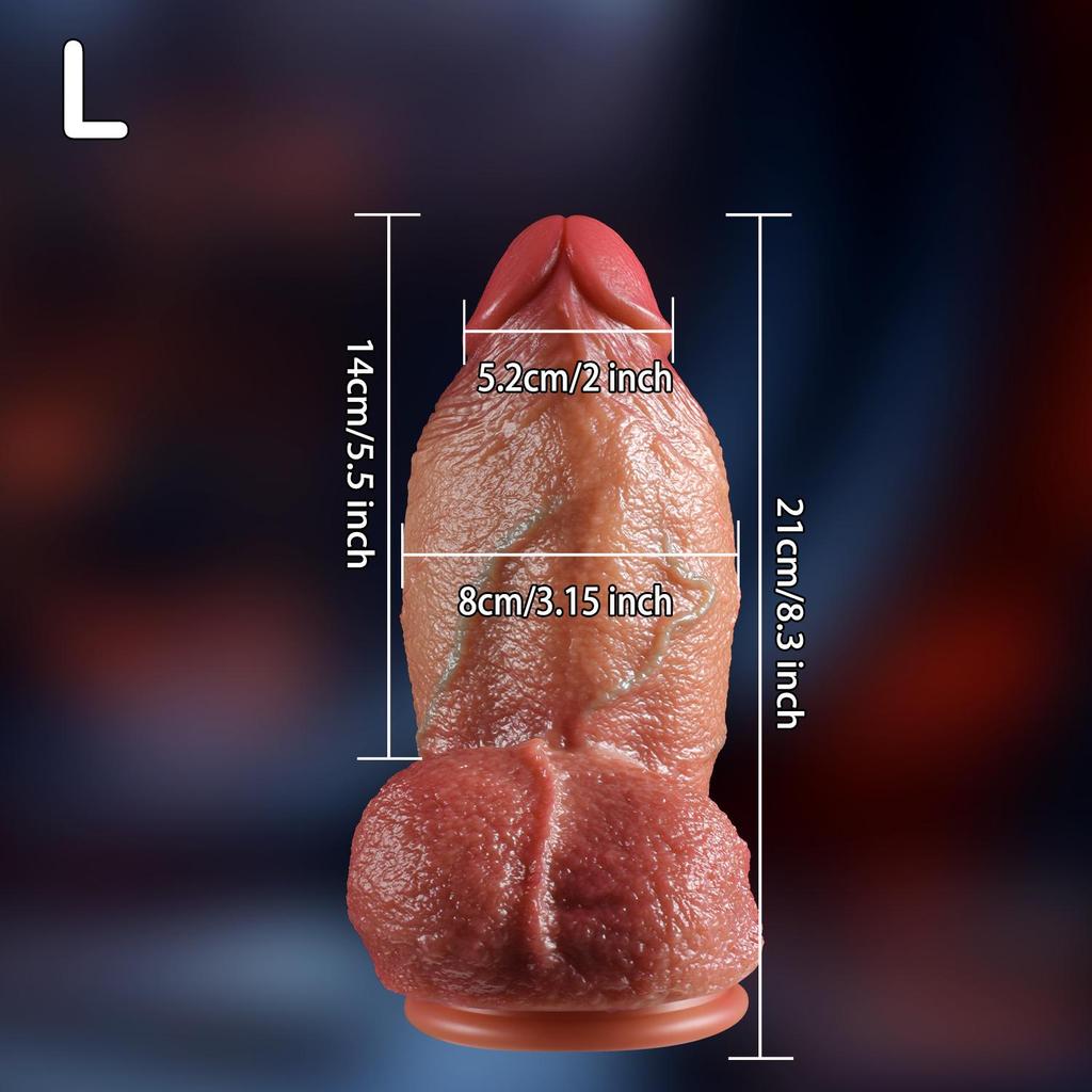 Очень толстый, сверхбольшой реалистичный дилдо — экстремальный обхват, мощная присоска, реалистичная текстура, высококачественная силиконовая игрушка для взрослых