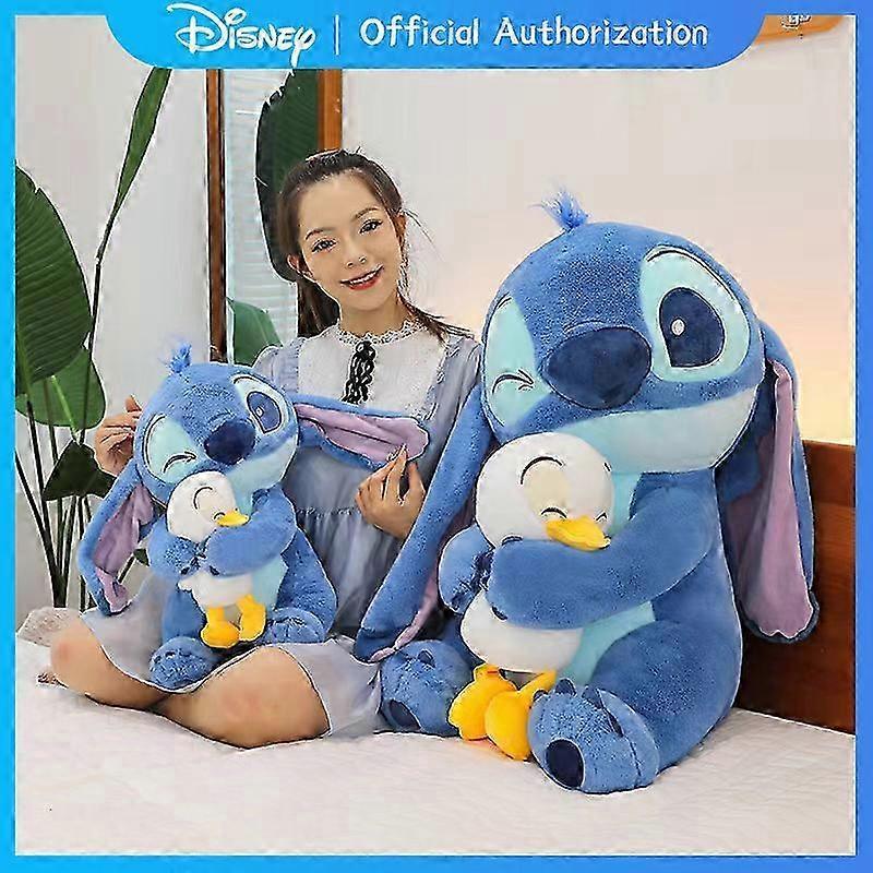 2025 30CM-80CM New Disney Lilo & Stitch Plush Toy Cartoon Embrace Donald Duck Stuffed Doll Anime Collection Souvenir Birthday Gift