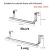 Extendable Storage Shelf Storage Rack Door Hook Cabinets Stainless Steel Towels Holder