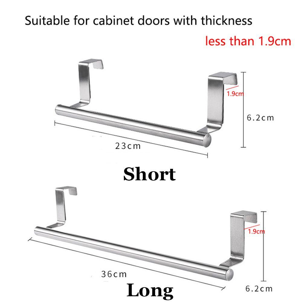 Extendable Storage Shelf Storage Rack Door Hook Cabinets Stainless Steel Towels Holder