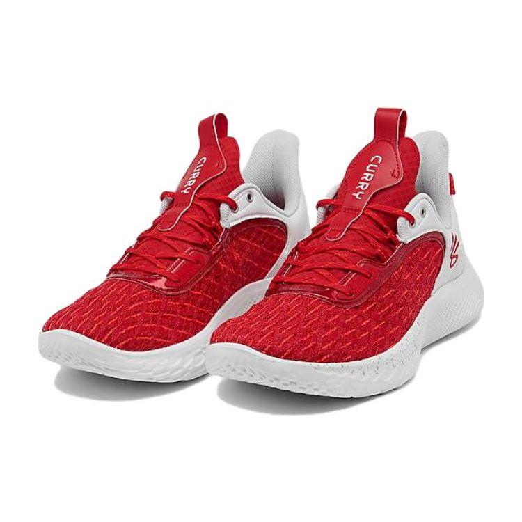 Curry Brand Карри Flow 9 Team Белые Красные Мужские Кроссовки 3025631-100