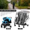 Double Stroller Rain Cover Universal Rain Cover for Side by Side Baby Stroller Stroller Raincoat Twins Stroller Cover NEW