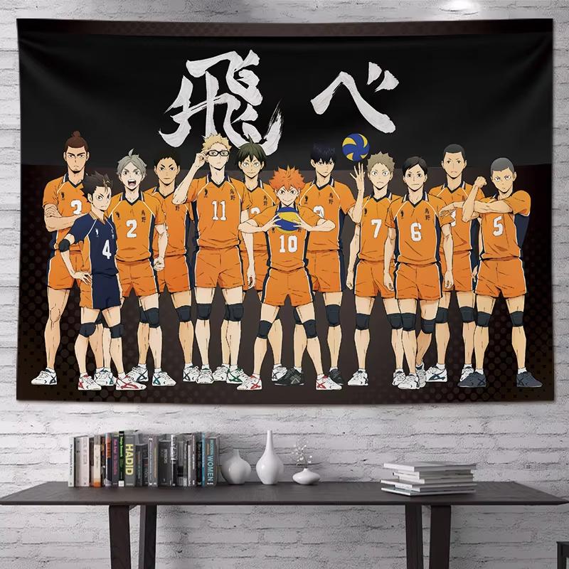 Официальный гобелен Haikyuu Волейбол Аниме Фон для Комнаты Фанатов Декор Поддержки Подарок