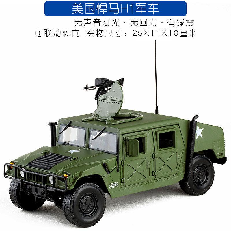 1:18 Hummer H1 HMMWV M1025 4WD Military High-mobility Tactical Off-road Vehicle Alloy Metal Diecast Model Car Home Trendy & Desk