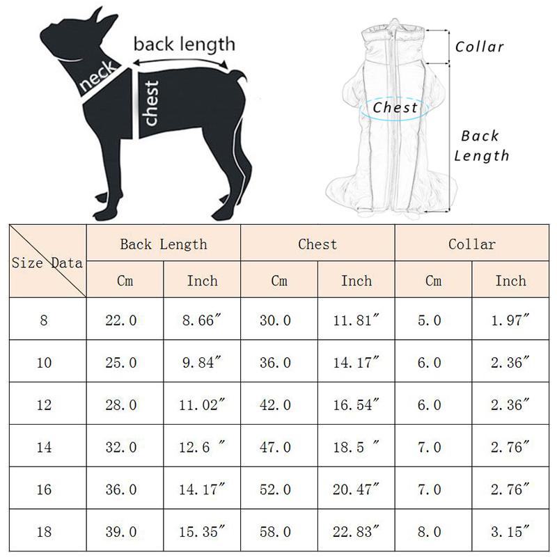 Warm Thicken Male Female Dog Jumpsuit for Small Dogs Winter Pet Donw Jacket Yorkshire Pug Bichon Overalls Puppy Mascotas Clothes