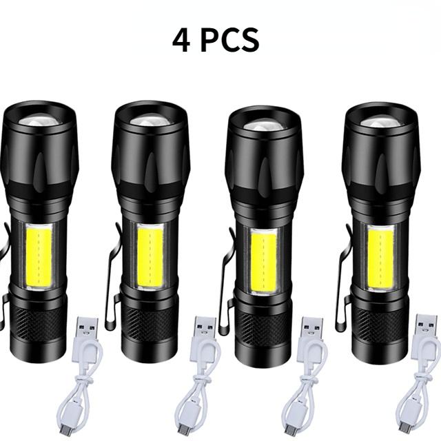 Portable Mini Led Flashlight Rechargeable Zoom LED Flashlight XP-G Q5 Flash Light Torch Lantern 3 Lighting Modes Camping Light