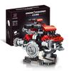 K96203 Набор строительных блоков для сборки модели двигателя V8 - 660 деталей, управление через приложение, программируемые блоки со светодиодной подсветкой, для подарка