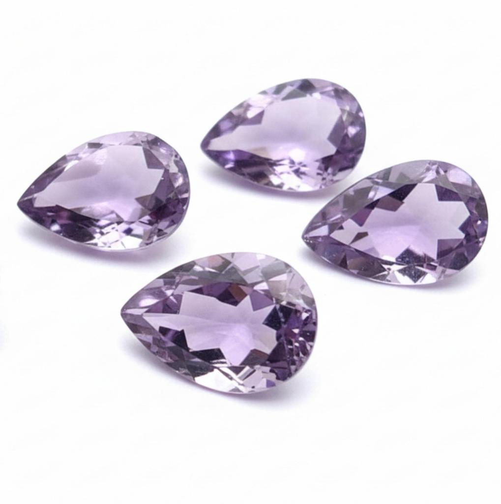 Аметист AAA-качества, огранка «капля» – Натуральный фиолетовый камень для изготовления ювелирных изделий