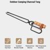 Wooden Handle BBQ Charcoal Clip Portable Fire Tongs Duck-Billed Tong Camping Charcoal Tong