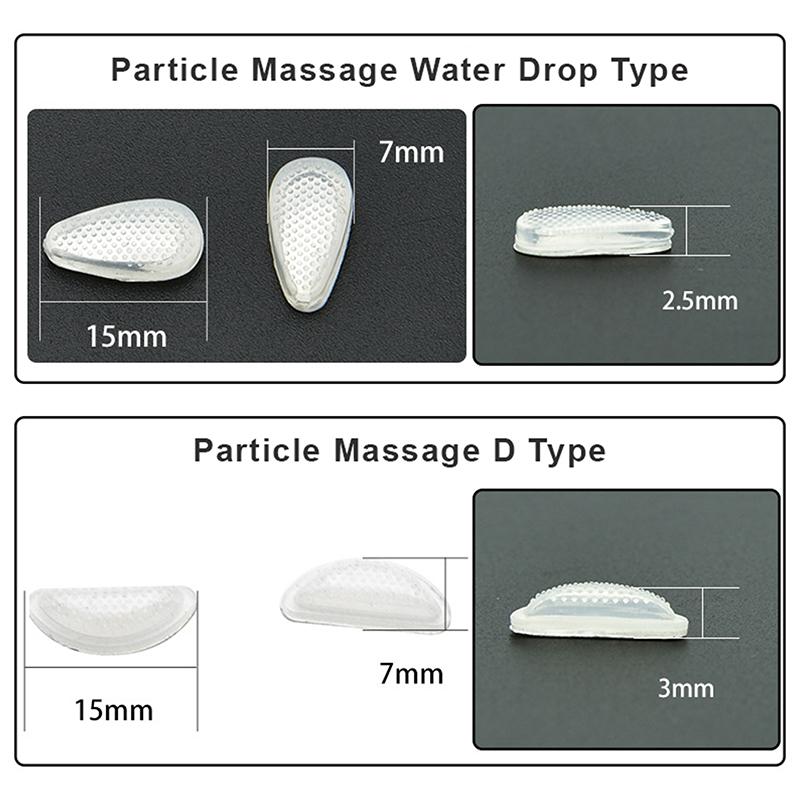 5 пар носоупоров для очков, удобные противоскользящие для носовых упоров, прозрачные силиконовые подушки безопасности для очков, мягкие носоупоры