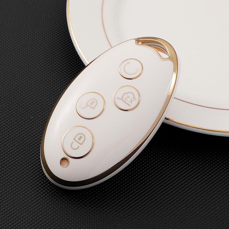 Чехол для ключа BYD Song Max: Защитный чехол из ТПУ для ключа-пульта Song DM, Yuan Pro, S7.