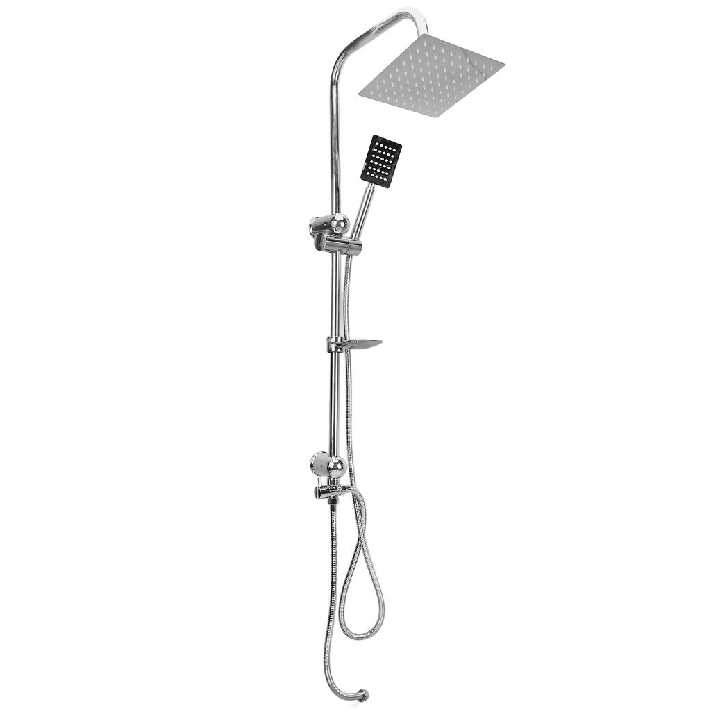 Rainfall Shower System Stainless Steel Universal G1/2 Rain Wall Mounted Shower Head with Handheld